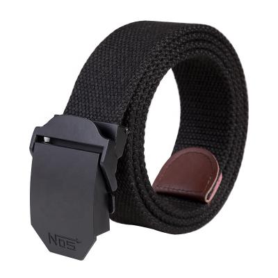 China Casual Reinforce Thickened All Cotton Canvas Belt Men's Belt Outdoor Tactical Canvas Belt for sale