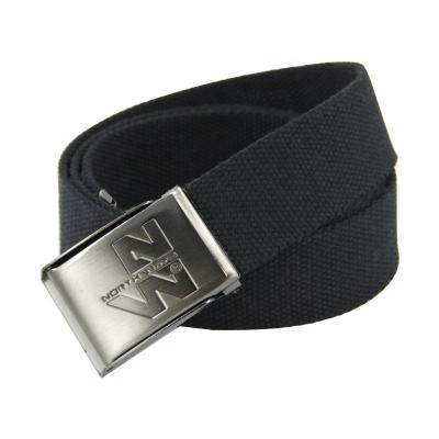 China Custom Button Casual Logo Leisure Color Mens Canvas Belt for sale