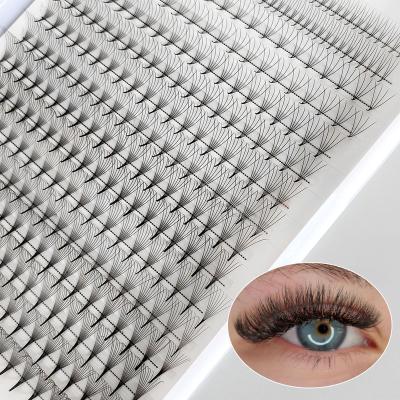 China 3D 4D 5D 6D 7D 8D 10D 0.07 0.10mm Natural Soft Group Base Premade Volume Thin Pointed Fans Heat Glued Premade Fans Eyelash Extension for sale