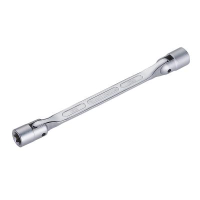 China Chrome Vanadium Double Star (CRV) Flex Swivel E Type Socket Wrench for sale