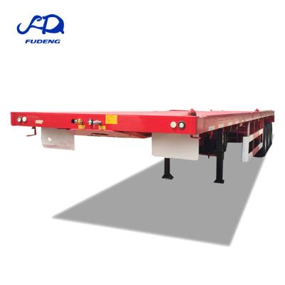 China Factory 40ft Trailer Truck Transport Container Flat Bed Semi Trailers SINOTRUK Tractors for sale