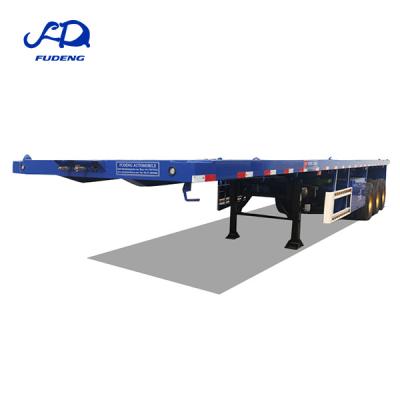 China 3 Axles 4axle Skeleton Chassis 60tons Semi Trailers 20ft 40ft Skeleton Semi Trailer 3 Axle Truck Trailer Container Truck Skeleton Truck Trailer For Sale for sale