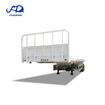 China Truck Trailer 2 Axles 40ft Container Chassis Flatbed Tow Truck Semi Trailer For Sale for sale