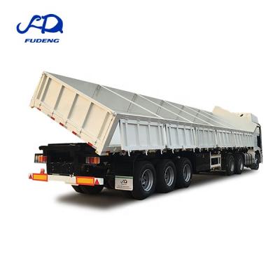 China Tri axles 40ft tipper trailer 60tons dropside dumper side dumper semi truck trailers for sale