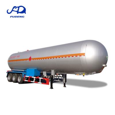 China Good truck trailer price of 2 3 axles LPG tanker trailer 60cbm or customized lpg tanker trailere on sale for sale