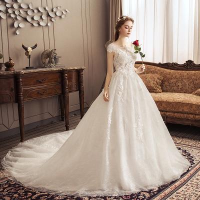 China Anti-Static Wedding Dress Tail Bridal Slim Wedding Party Dresses for sale