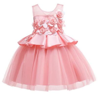 China Babies Plus Size Kids Flower Princess Party Dresses Girl's Pageant Wedding Party Dress For Girl Clothes for sale