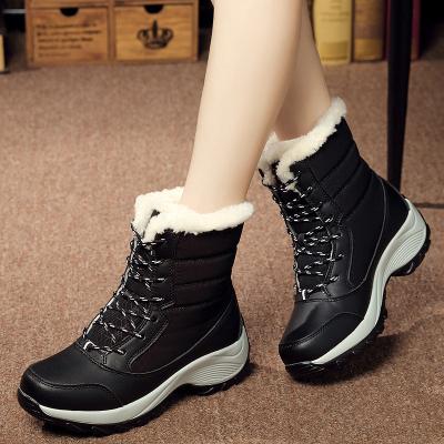 China Women's Winter Snow Boots Breathable Ladies Ankle Boots Warm Cotton Rejects Plush Insole Shoes for sale