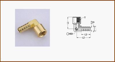 China Ellbogen-Messingschlauch Barb-Installationen zu verkaufen