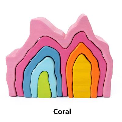 China Eco-friendly Material Pink Coral Ridge Shape Wooden Toys For Kids Educational Toys Learning Games For Kids Factory Wholesale - Buy Coral Ridge Pink Sh for sale