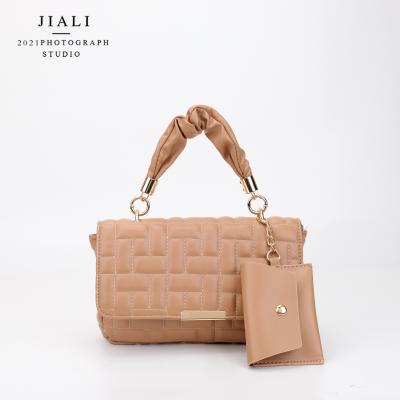 China 2021 New Fashion High Quality Small Bag CIA Celebrity Square Net Messenger Single-shoulder Purses and Handbags Two-Piece Set for sale