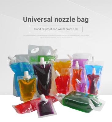 China Transparent/Clear Plastic Flask Rum Runner Wine Spout Funnel Barrier Bag And Barrier Bag for sale