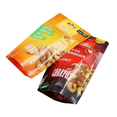 China Safety Stand Up Food Bags For Nut Dried Fruit Food Packaging Bag Cashew Nuts Packaging for sale