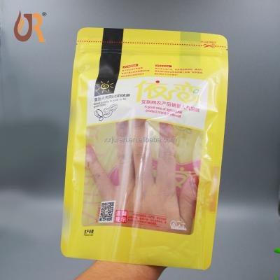 China Transparent Food Packaging Barrier Vacuum Heat Seal Laminated Plastic Bags For Sausage for sale