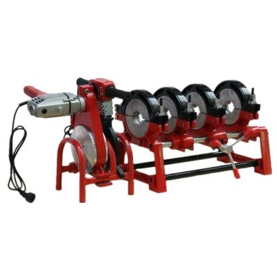 China Building Material Shops 63-160mm Manual Plastic PE Pipe Four Clamps Butt Fusion Welding Machine for sale