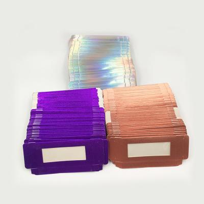 China Custom Logo Printing Lash Boxes Rectangle Pink Custom Eyelashes paper Small box Packaging for sale