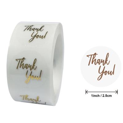 China Custom Thank You Stickers Gold Happy Holidays Gift Stickers Tags Happy Holidays Faux Glitter Sticker for sale