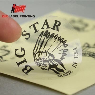 China Free samples custom self adhesive printing vinyl logo sticker label for sale