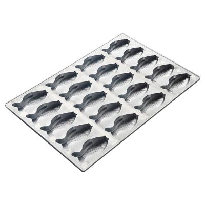 China Sustainable baking tray with non stick liner, muffin (cupcake) tray, aluminum alloy sheet pan for sale