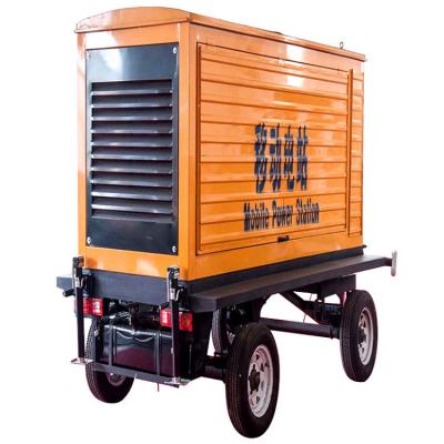 China 125KVA Weichai mobiele trailer regenbestendige overkapping Diesel generator set 100KW back-up noodstroomvoorziening zelfstart Te koop