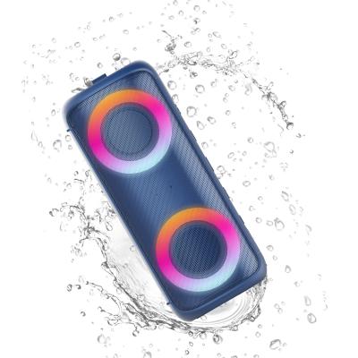 China Blue AUX speaker. Phone Function LED Light Mini Portable Speaker Wireless Subwoofer Speaker Support TF Card Cog for sale