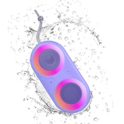 China 2021 Outdoor Portable Colorful Led Waterproof Wireless Stereo Speakers Phone Function Speakers Blue-tooth Wireless Stereo Speaker for sale