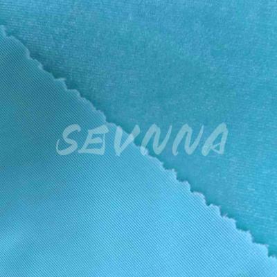 China Soft Feel Recycled Polyester Spandex Fabric 160cm Customized Length Color Fastness 3-4 Grade for sale