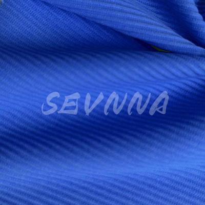 Chine Tissu spandex en polyester bleu pour les fabricants de vêtements à vendre