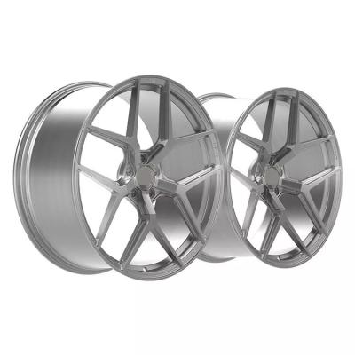 China 20x85 alluminium forged hyper silver wheel rims replica fit for vw ,5x112 r20 wheels 1 piece forged wheels for sale