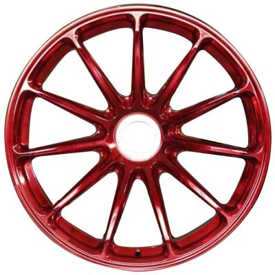 China Custom 18 19 20 21 22 inch red finish forged alloy car wheel rim for sale