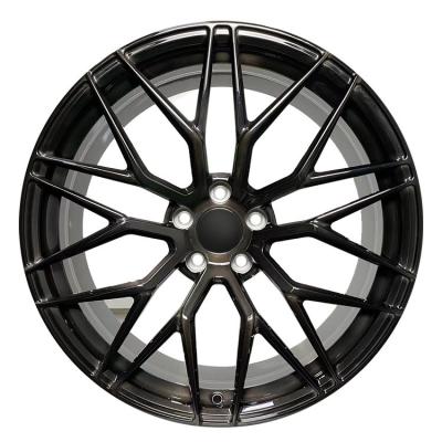 China FORGED T6061 gloss black finish car alloy wheels 18 19 20 21 22inch wheels supplier for sale