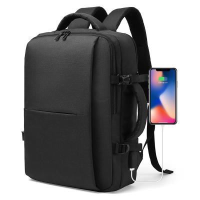 China With USB Customized Large Capacity Business Waterproof Backpack Travel Men Backpack 15.6 Inch Laptop Day Bag With USB for sale