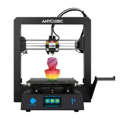 China High Resolution 3D Printer ANYCUBIC PRO 210*210*205 MEGA 3D Printing Machine Laser Engraving FDM 3D Printer For Kids for sale