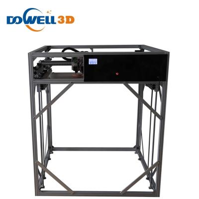 China 3D printing large 3d printer DOWELL 600x600x600mm with large dual extruder 3d printer big impresora 3d for sale