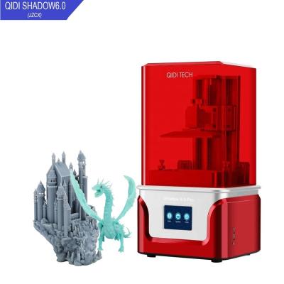 China High Precision QIDI Pro Shadow 6.0 Resin 3D Printer 130*70*150mm Upgraded Matrix Resin UV Printer Shadow 6 for sale