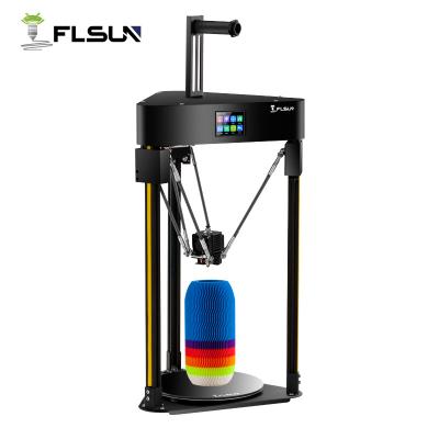 China High Percision Flsun Q5 3D Printer d200*200mm Silent Driver Auto Leveling 3D Printer Resume 3D-Printers Preassembly Kossel Board TFT 32bits for sale