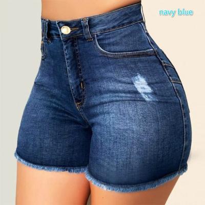 China Summer High Waist Tassel Jean Denim Short Straight Women Breathable Shorts Women Shorts Femme Denim Shorts Push Up Skinny Slim for sale