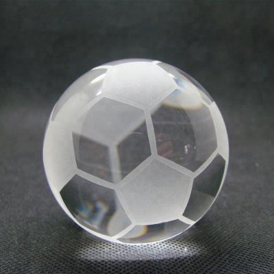 China Hot Custom Europe HBL Crystal Football Trophies Crystal Gifts Crafts Wholesale Crystal For Gifts Crafts for sale