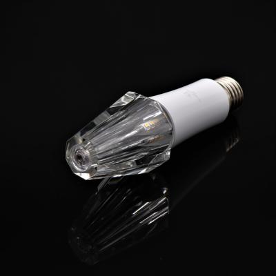 China Residential Super Bright Led Cylindrical Bulb E27 B22 Screw Port Lamp Post Bulb 5w 7w Led Crystal Bulb Lamp for sale