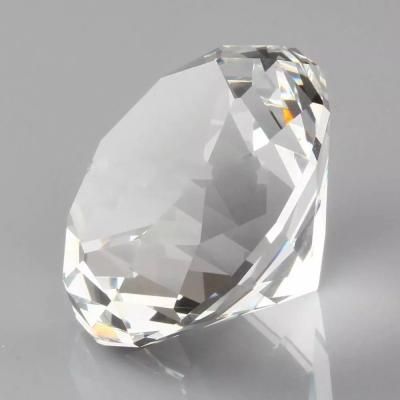 China Europe Centerpieces Home Decor Crystal Diamond Paperweight Jewels Wedding Decorations for sale