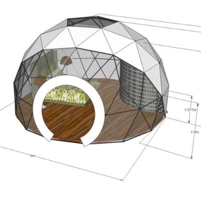 China Precision Steel Tubes Inflatable Transparent Screened Or Custom Printed Special Geodesic Domes For Sale for sale