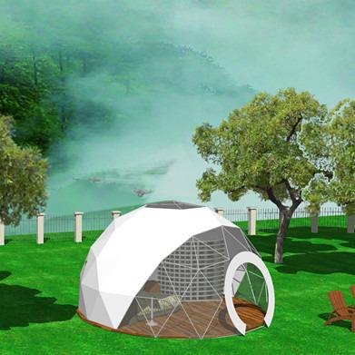 China Precision Tested Steel Tubes Half Sphere Tent Diameter 10m, 20m, 25m, 30m for sale