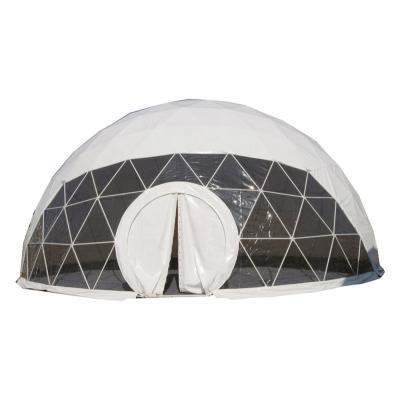 China Hot dipped galvanized steel tubes 10m 15m 20m large waterproof geodesic dome tents for sale for sale