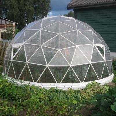 China Hot Dipped Galvanized Steel Tubes China Geodesic Dome Greenhouse Custom Glass Domes For Sale for sale