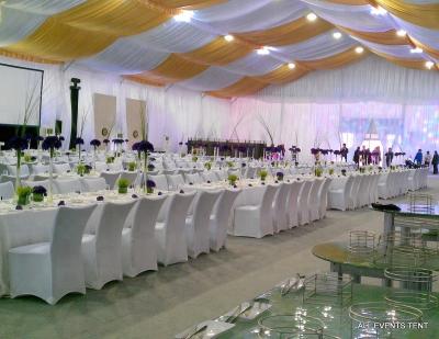 China Hard-pressed Extruded Aluminum Alloy Marquee Professional Factory Made Wedding Tent With Air Conditioner for sale