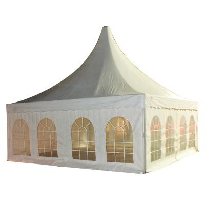 China Heavy Duty Aluminum Alloy High-peak Pagoda Shape Gazebo Tent 6x6m for sale