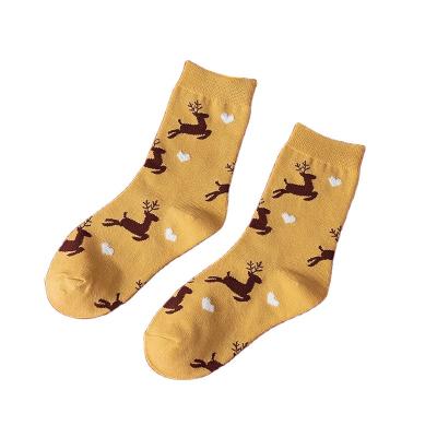 China 2021 Medium Breathable Cotton Christmas New Socks For Women for sale