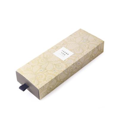 China Vintage Disposable Running Wholesale White Card Paper Panty Sock Packaging Drawer Slide Box for sale