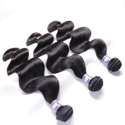 China Indian Body Wave Body Wave, 20 inch Indian Hair Weft, Natural Black Indian Virgin Remy Hair for sale