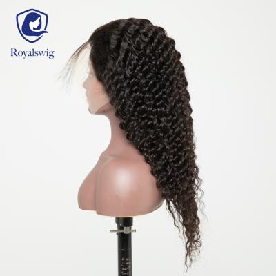 China Cheap Virgin Deep Wave Real Sheer 13x6 Lace Frontal Wig for sale